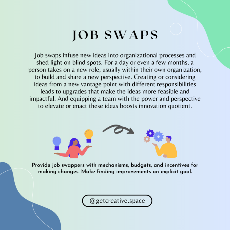 Boss for a day and other Job Swaps