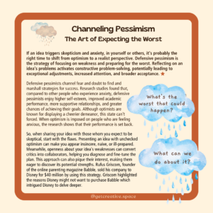 Channeling Pessimism: The Art of Expecting the Worst | What's the worst that could happen? | What can we do about it?