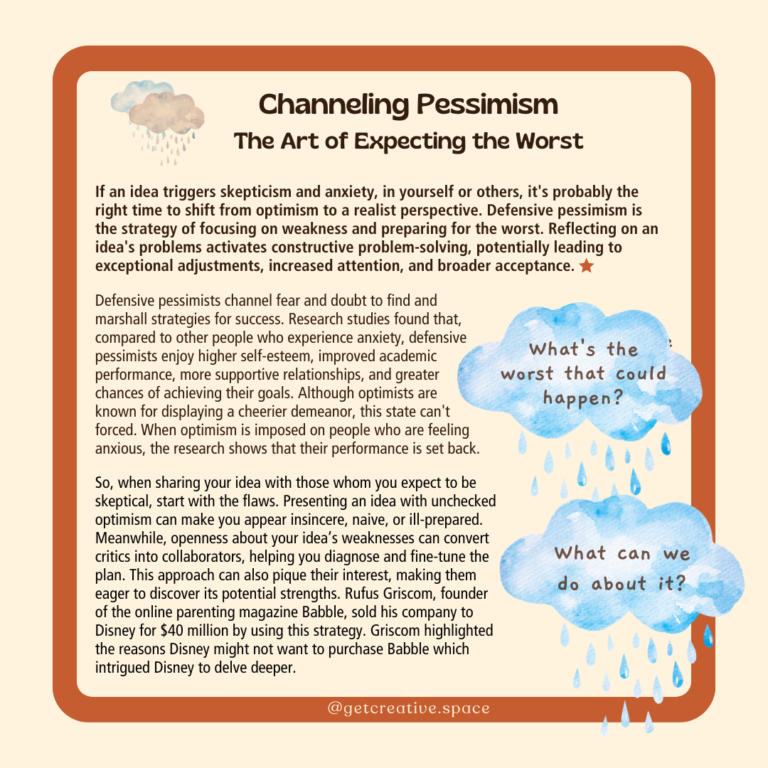 Channeling Pessimism: The Value of Expecting the Worst