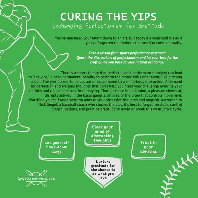 Curing the Yips: Exchanging Perfectionism for Gratitude